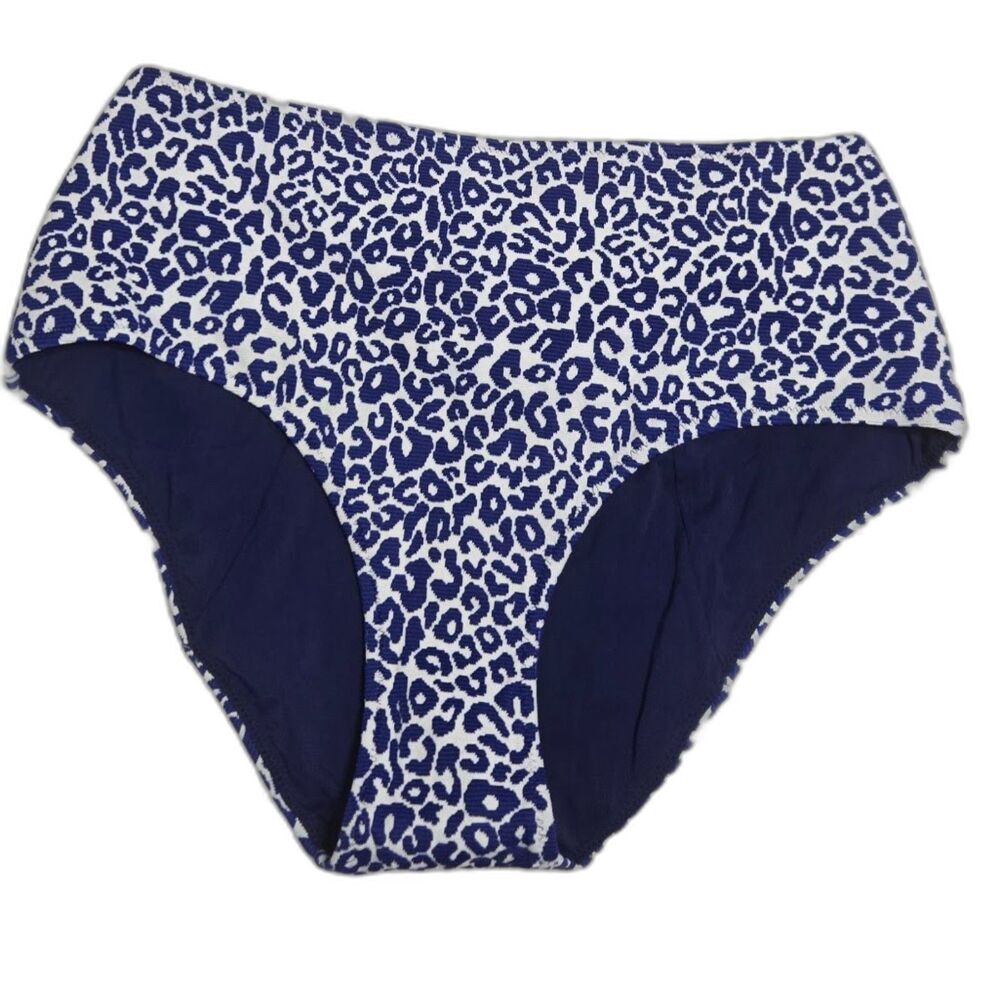 lemlem Halima High Waist Swim Bottom- Navy Medium